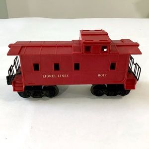 Vintage Lionel Lines Red Caboose 6017 O Gauge Train Car Model Railroad